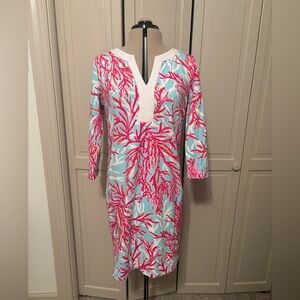 Lilly Pulitzer Pink and Blue Asymmetrical Dress